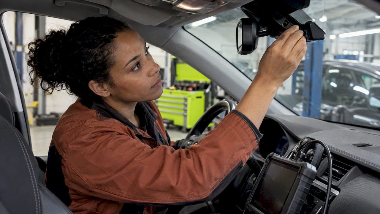 Recalibrage du capteur de lumière après un pare-brise